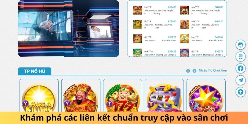 Khám phá các liên kết chuẩn truy cập vào sân chơi